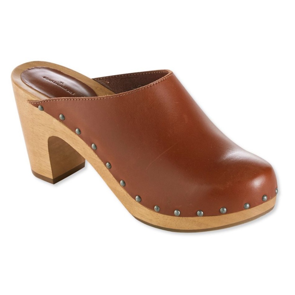 NWOT LL Bean wood clogs